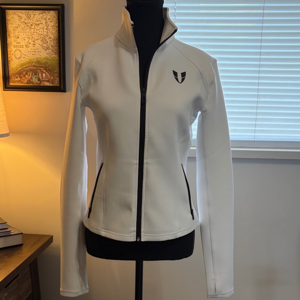 Women's White Athletic Jacket